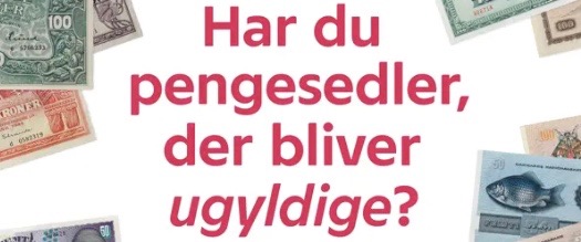 Tjek, om du har pengesedler, der snart bliver ugyldige Tjek, om du har pengesedler, der snart bliver ugyldige