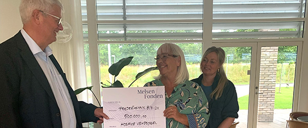 Melsen Fonden donerede i 2024 en halv million kroner til Hospice Vendsyssel Mange har nydt godt af Melsen Fonden
